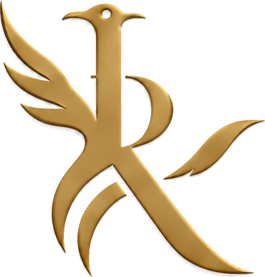 Ranhna emblem: a golden bird whose body forms the letter R